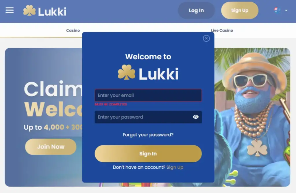 Lukki Online Casino Login