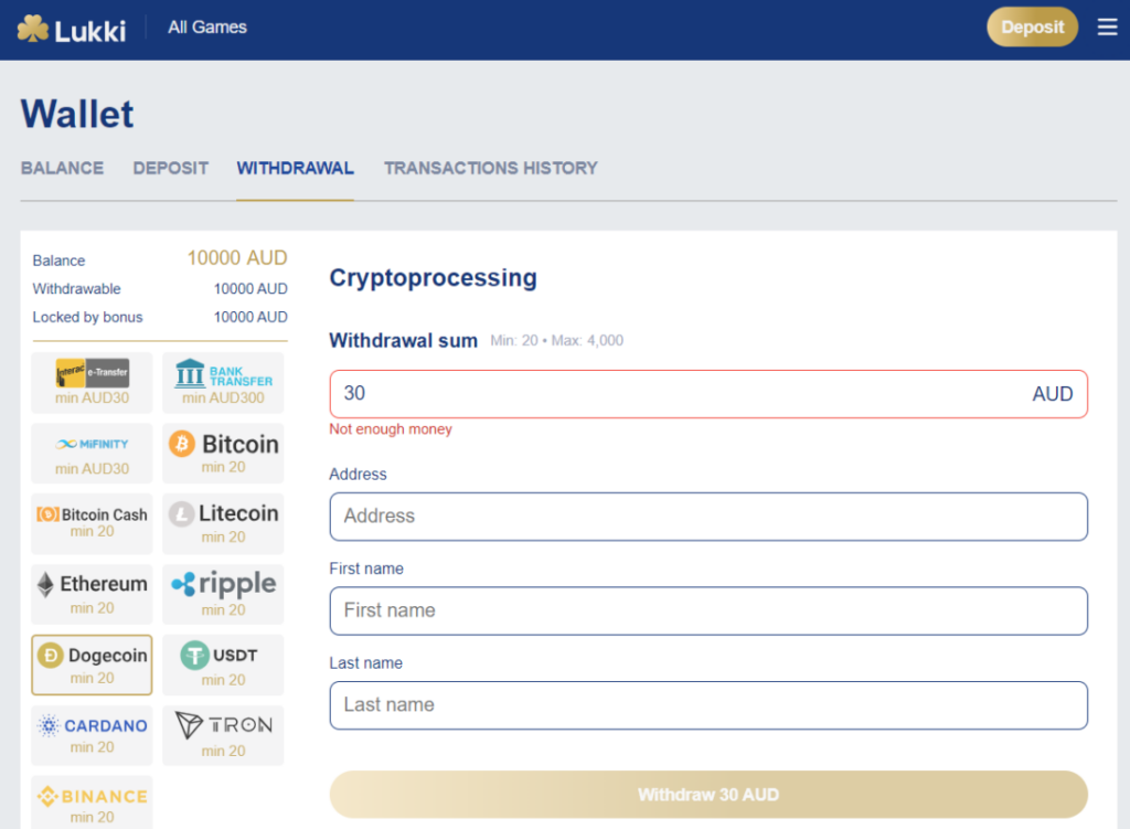 Lukki Casino Withdrawal